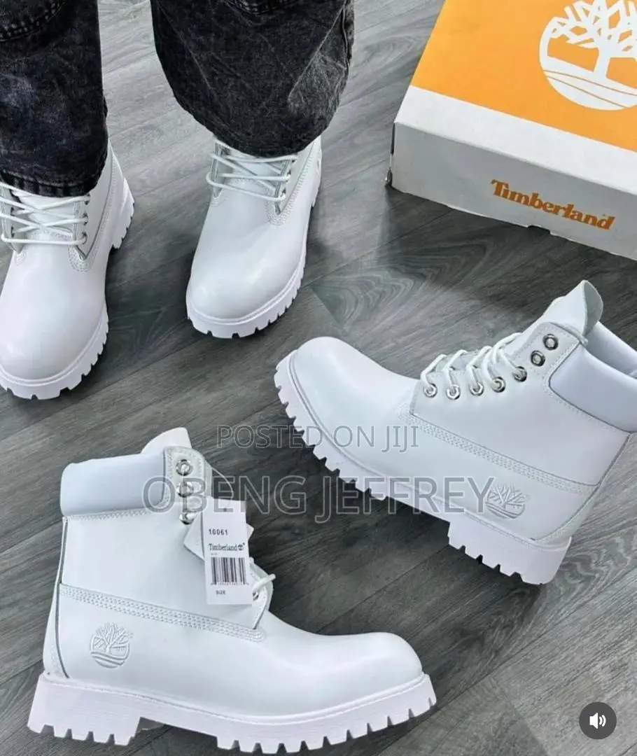 Original Timberland All White Waterproof Boots
