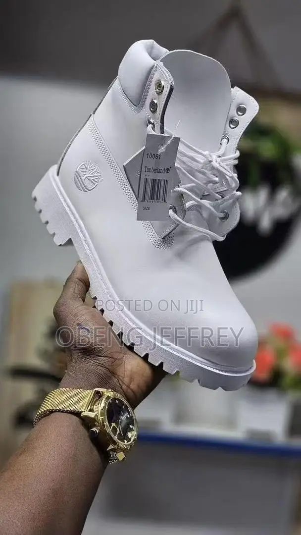 Original Timberland All White Waterproof Boots