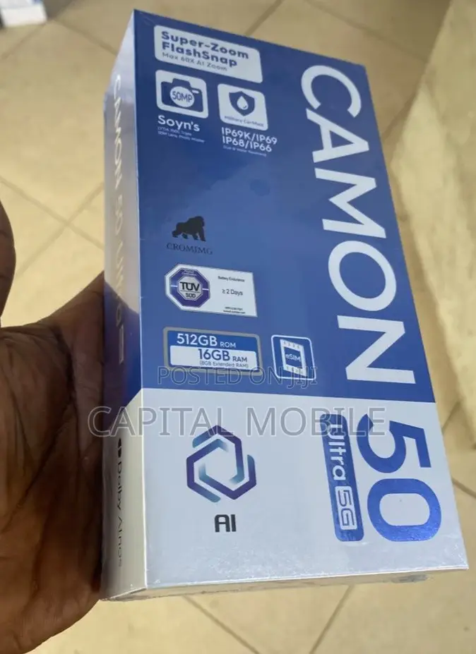 New Tecno Camon 50 Ultra 512 GB Black