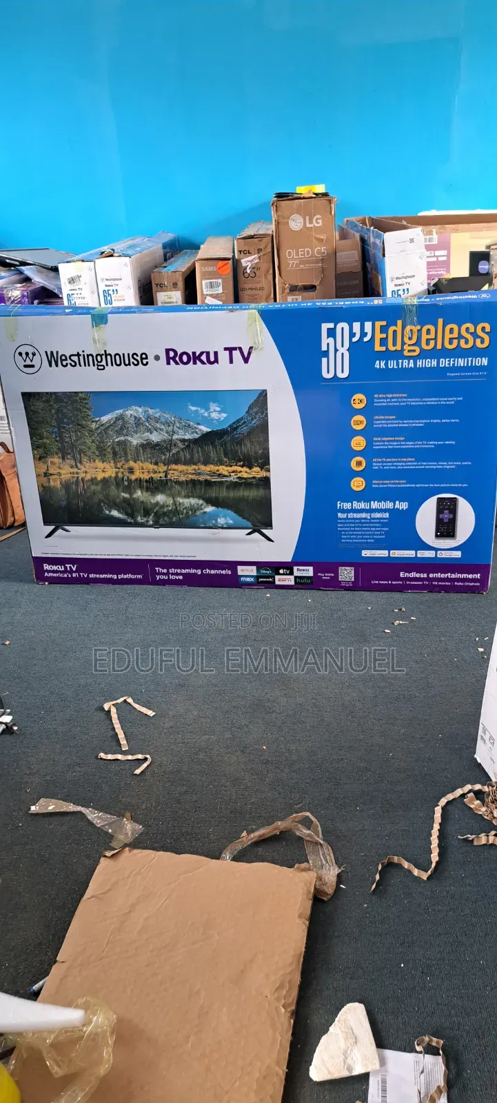 WESTINGHOUSE 58" UHD Smart Google TV Alexa Apple AirPlay Bluetooth