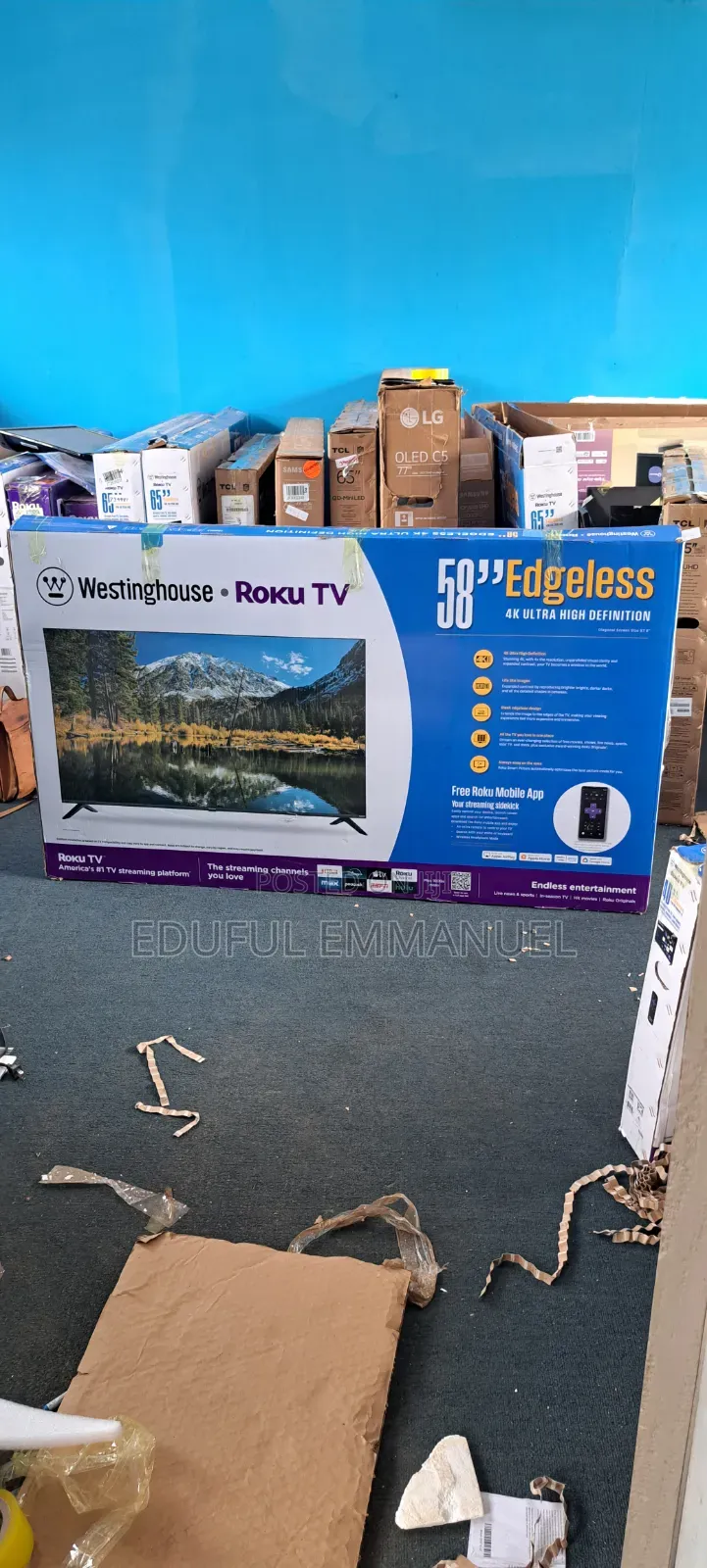 WESTINGHOUSE 58" UHD Smart Google TV Alexa Apple AirPlay Bluetooth