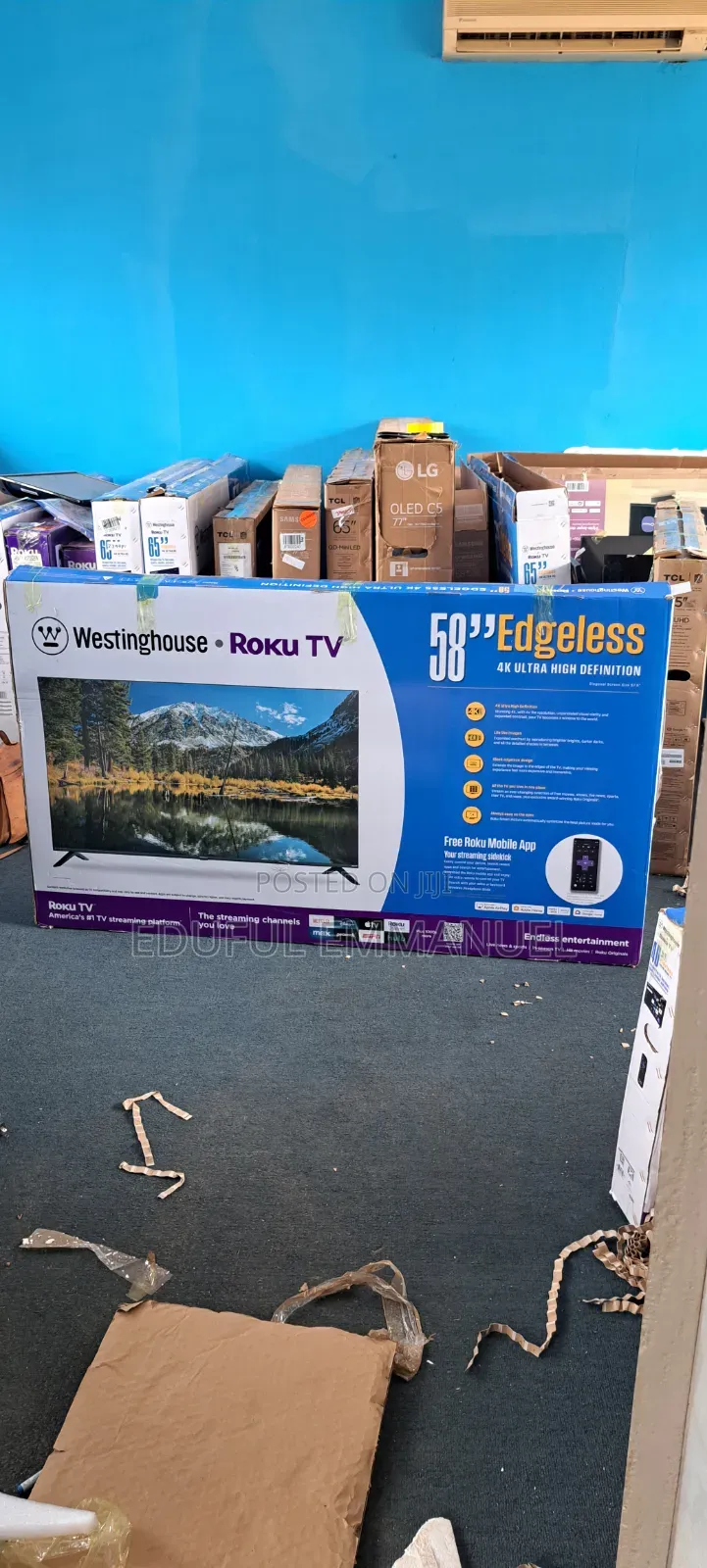 WESTINGHOUSE 58" UHD Smart Google TV Alexa Apple AirPlay Bluetooth