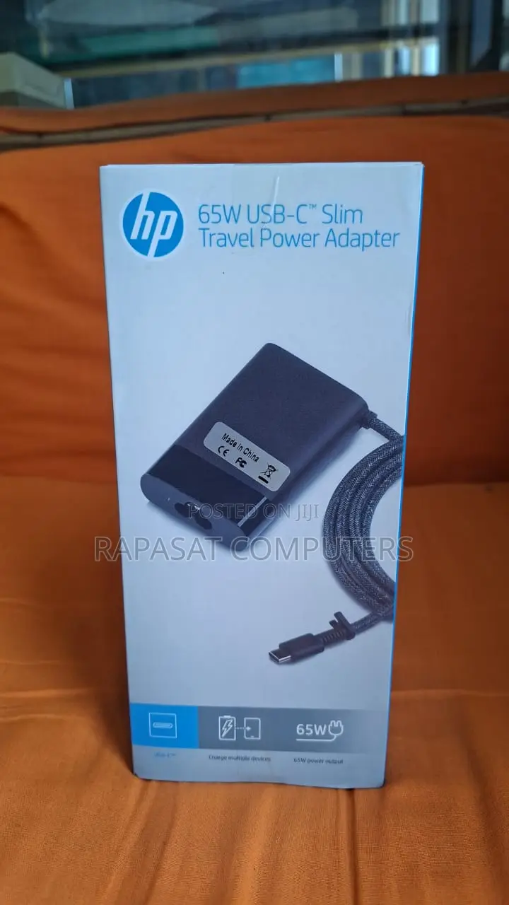 HP 65w USB-C Slim Travel Power Adapter