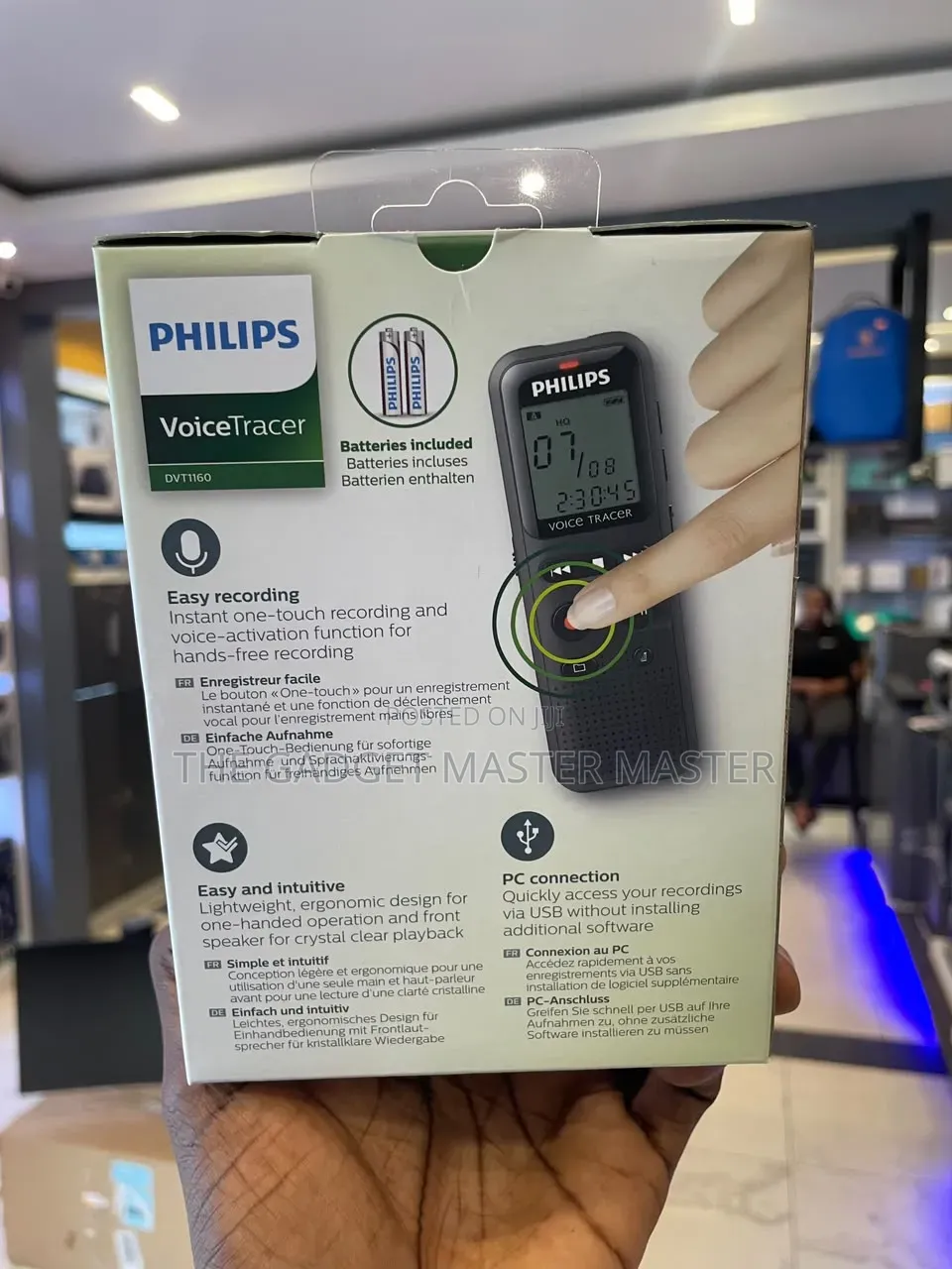 Philips DVT1160 VoiceTracer Audio Recorder