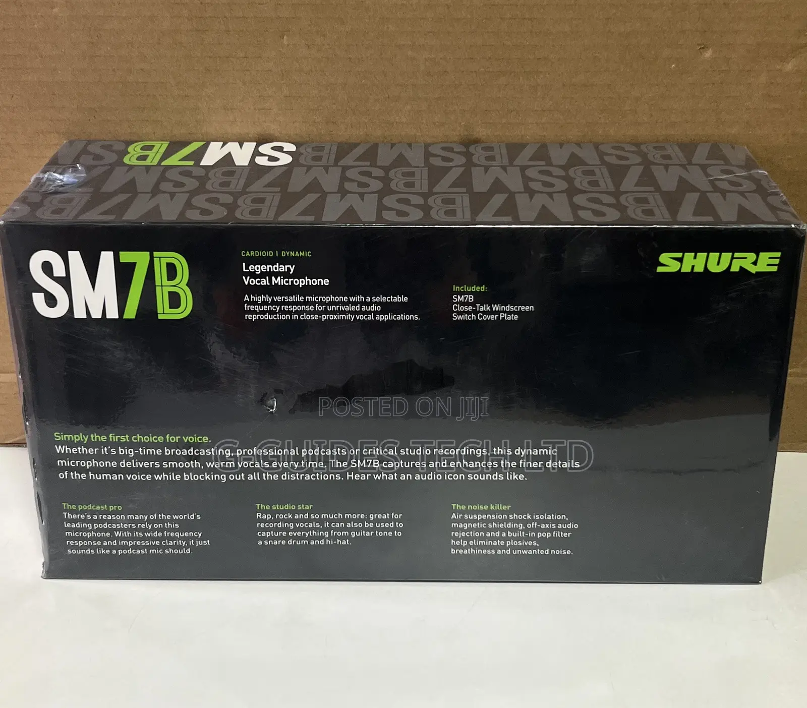 Shure SM7B Cardioid Dynamic Legendary Vocal Microphone