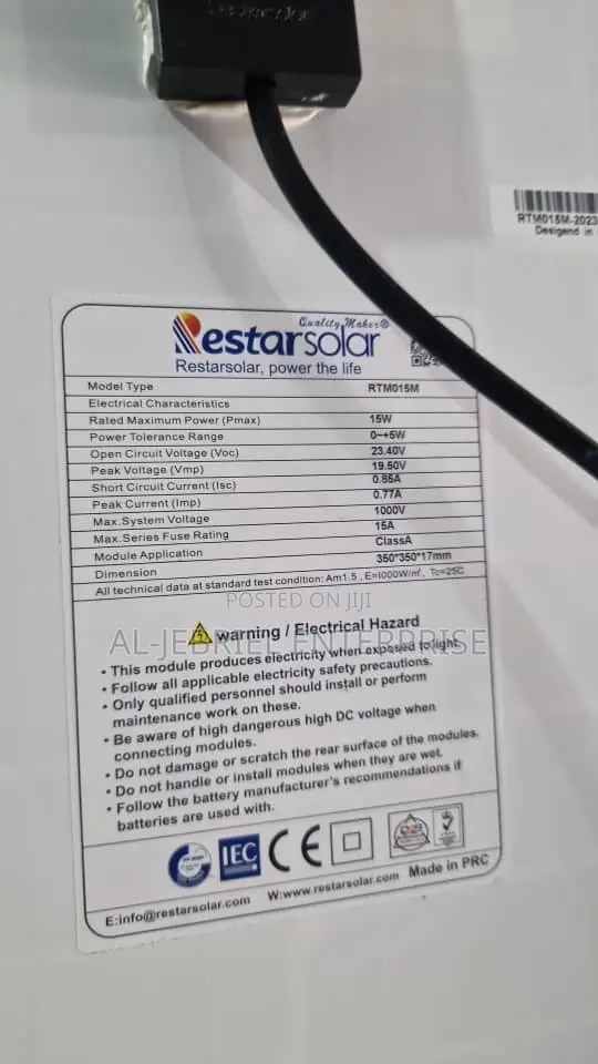 Solar Panel 15watts