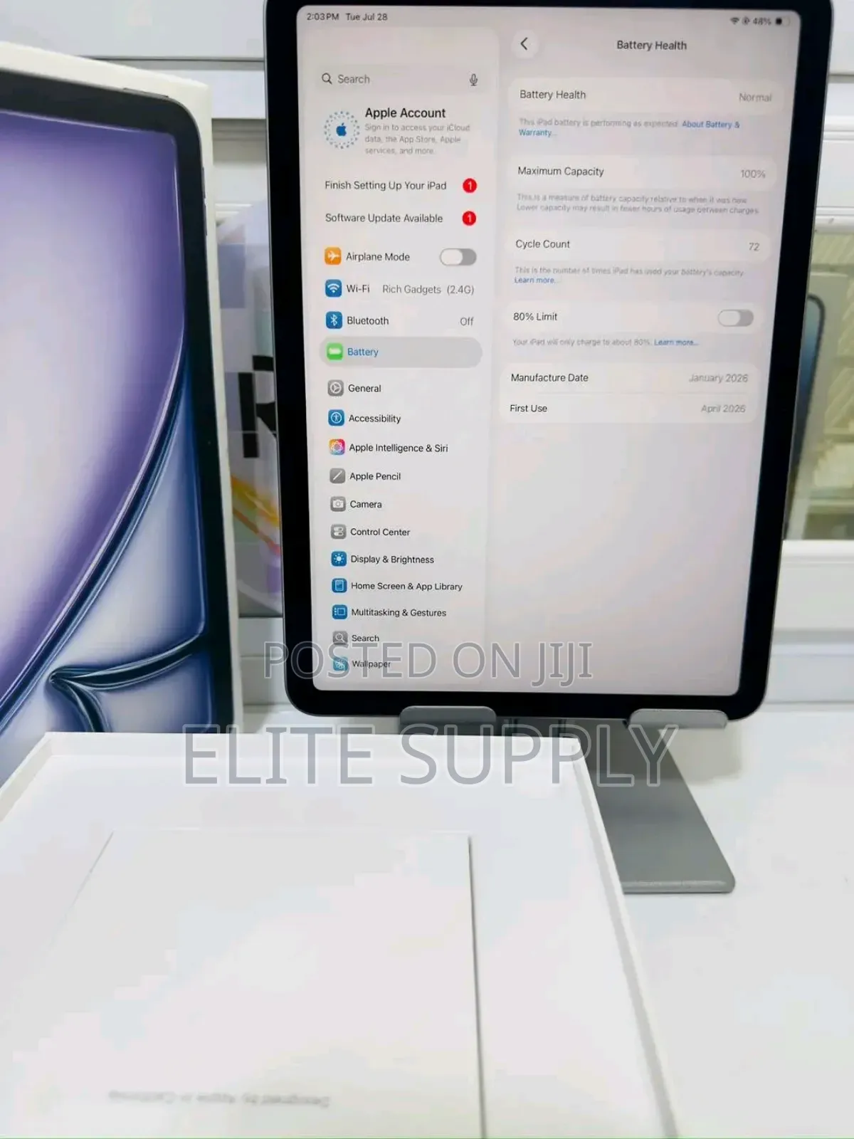 New Apple iPad Air 11 (2024) 256 GB Gray