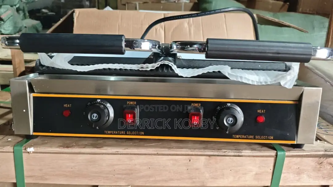 Commercial Double Contact Grill/ Panini Press(Shawarma Press)