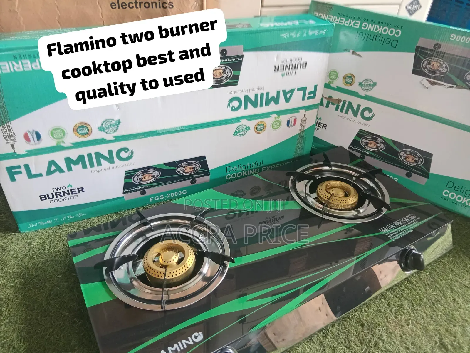 Flamino 2 Burner Gas Stove – Fast Heating Efficient Gas Consumption