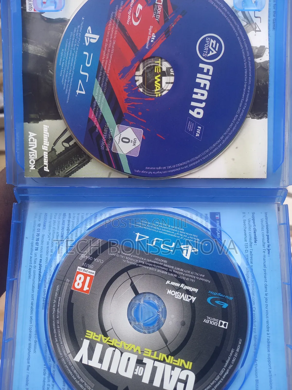 Ps4 CD. Call of Duty Infinite Warefare + Fifa 19 Combo