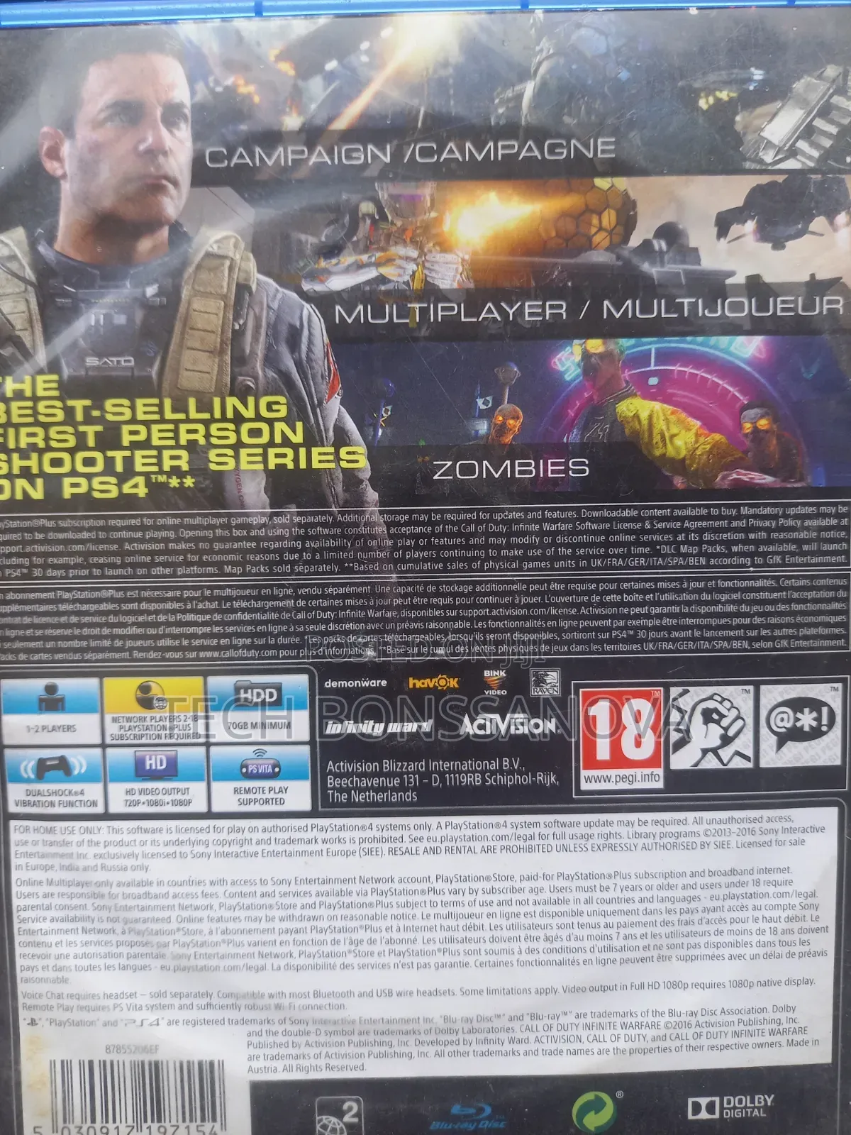 Ps4 CD. Call of Duty Infinite Warefare + Fifa 19 Combo