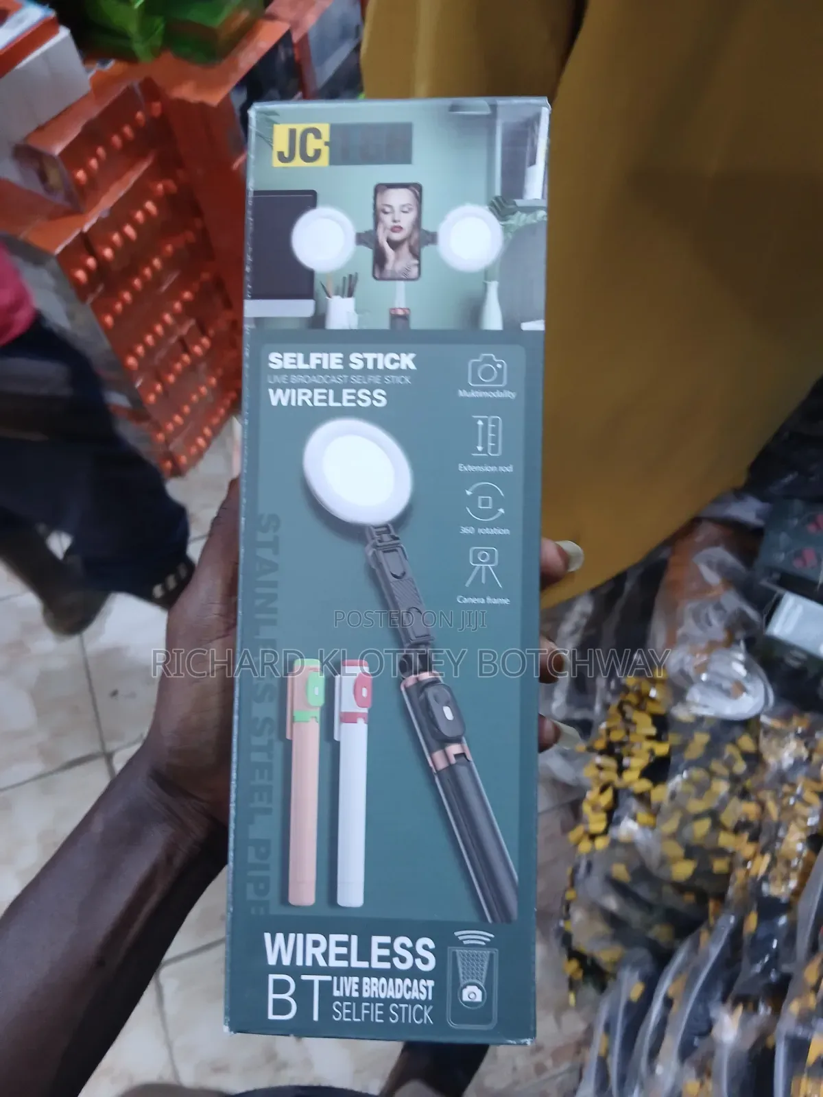 Wireless BT Live Broadcast Selfie Stick
