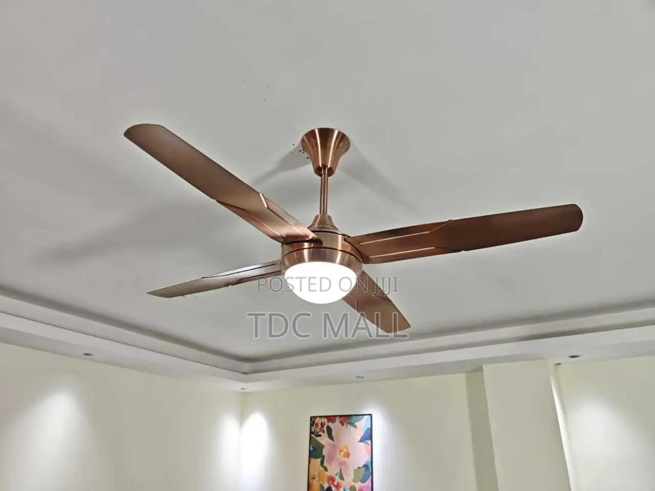 Modern Ceiling Fanlight With Remote - 4 Blades