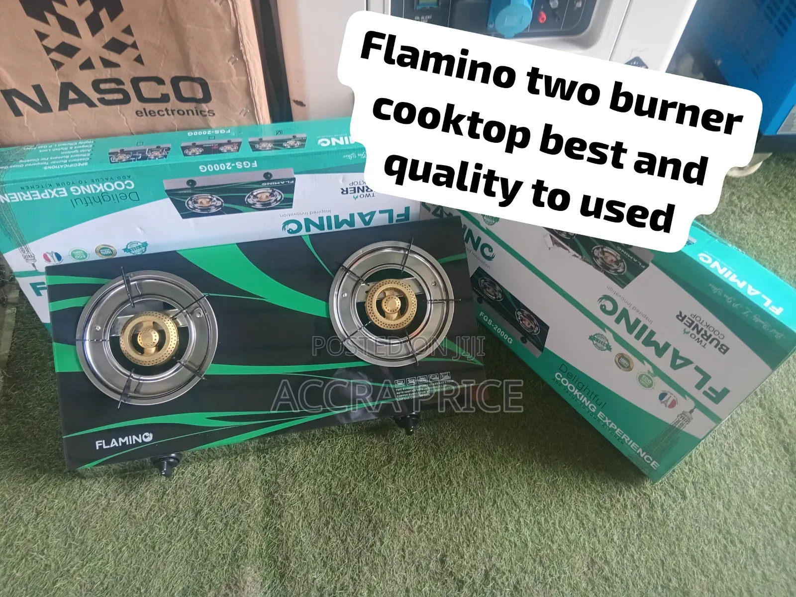 Flamino Premium Double Burner Stove – Stylish, Strong Affordable
