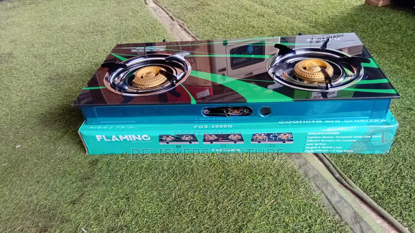 Flamino 2-Burner Gas Cooker – Strong, Neat Reliable