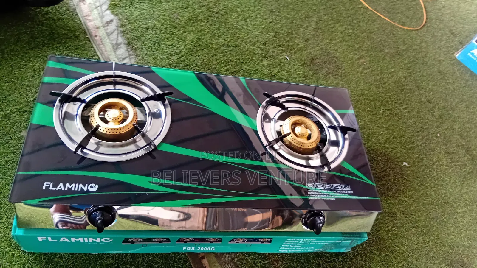 Flamino 2-Burner Gas Cooker – Neat Design, Powerful Performance