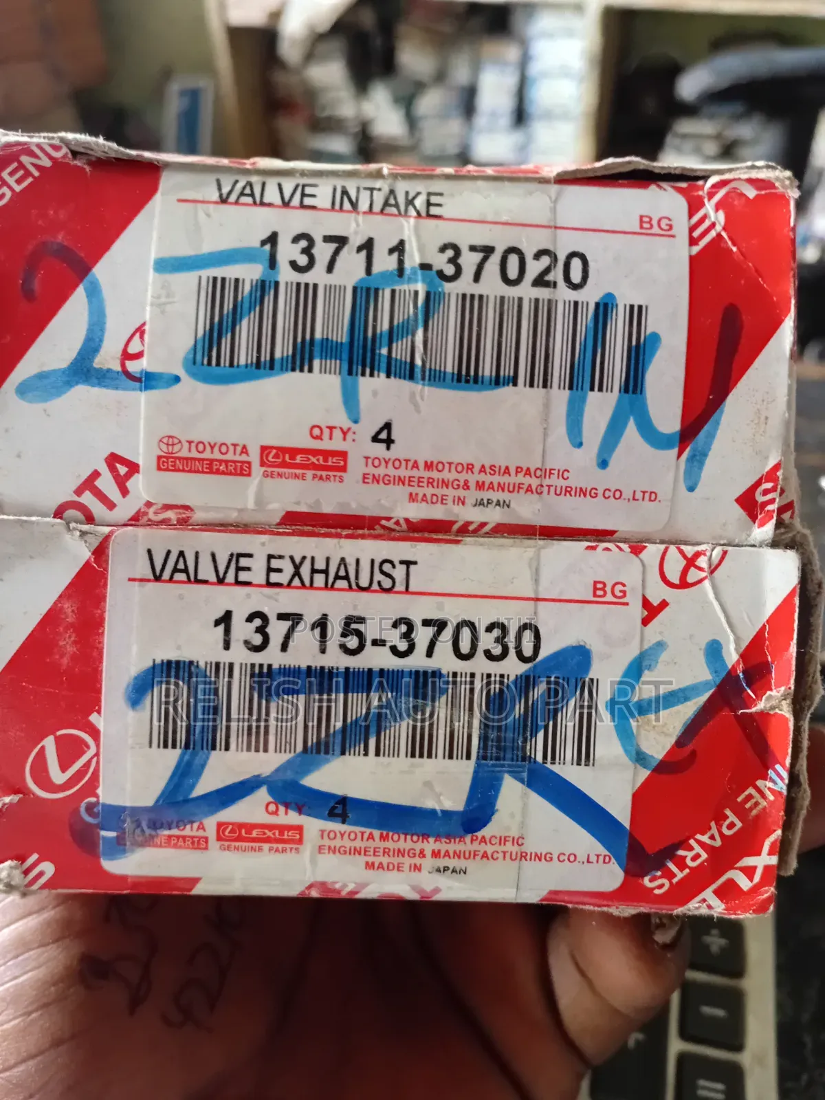 Original Engine Valves for Toyota 5L,2L, 3L, 1ZZ, 2ZR, Etc