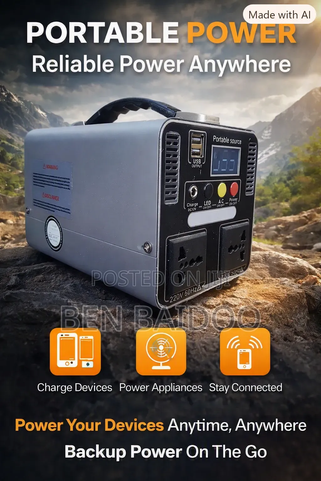 Portable Power Station (330 Watts)