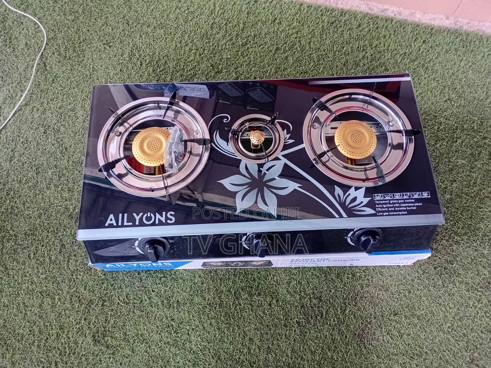 Ailyons 2 Burner Gas Cooker – Neat Design, Efficient Flame Long