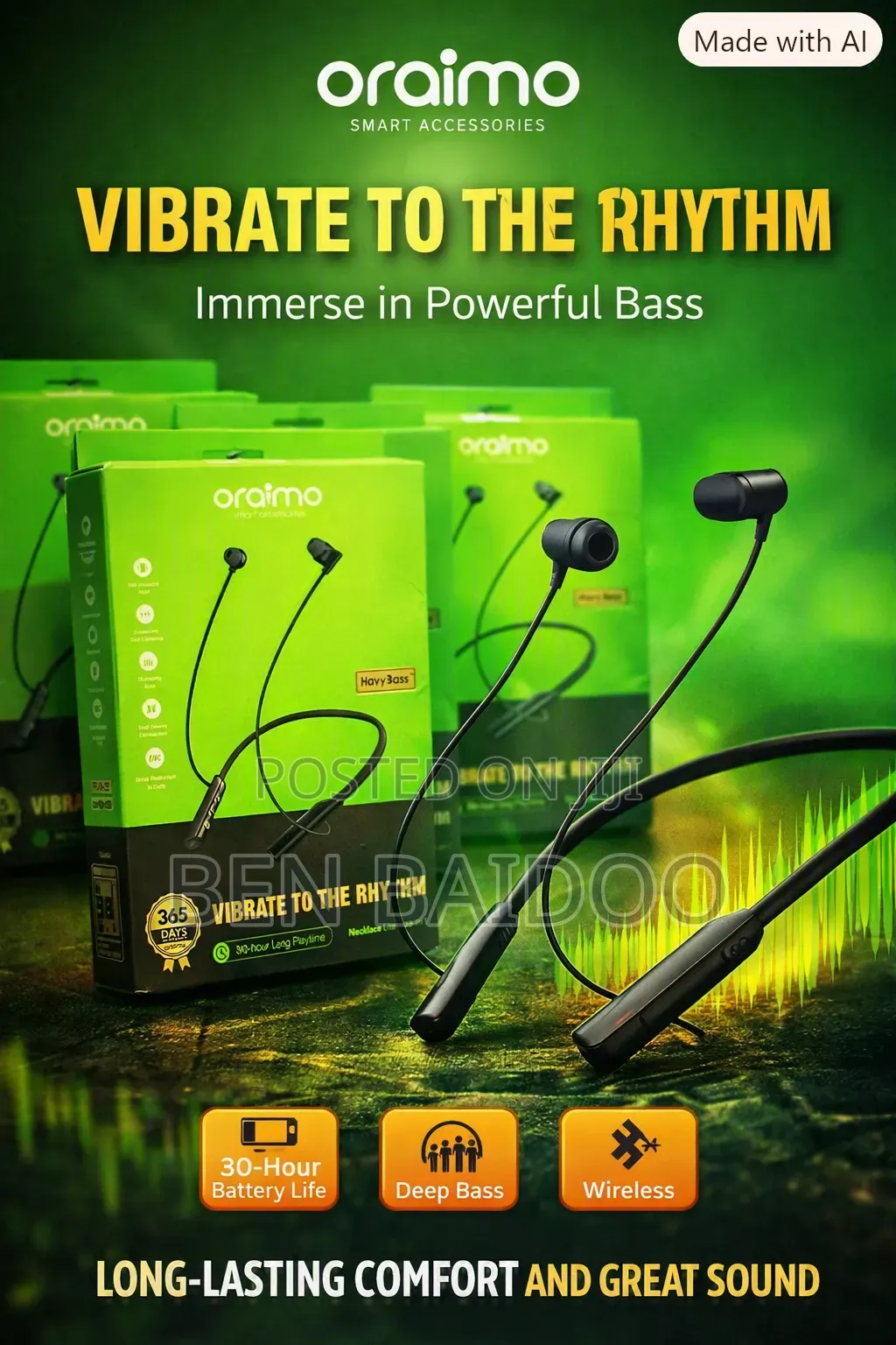 Oraimo Necklace 5 (30 Hour Battery)