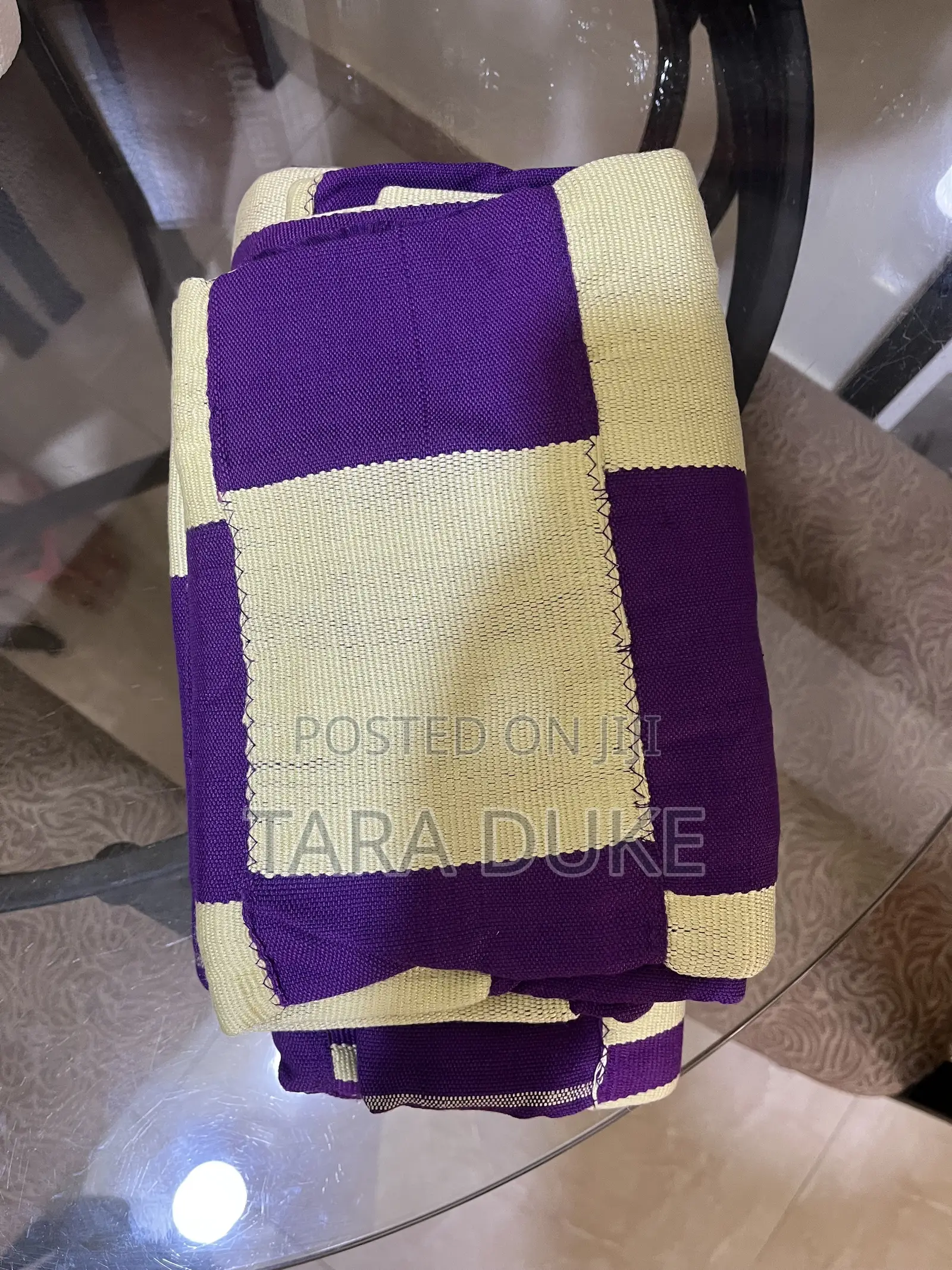 Bold Checkerboard Kente Fabric