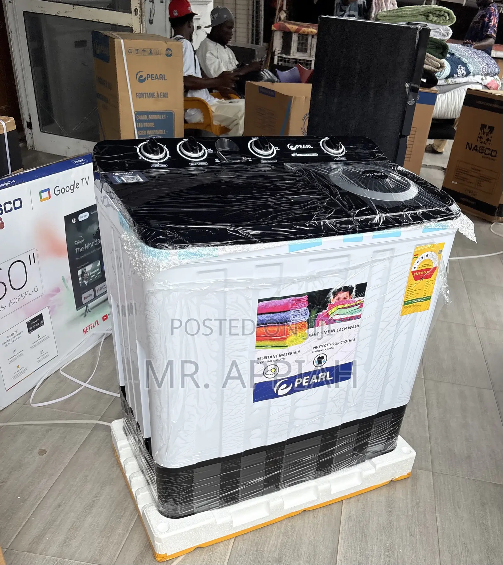 Order Pearl 11kg Twin Tub Washing Machine(Spin Dry).