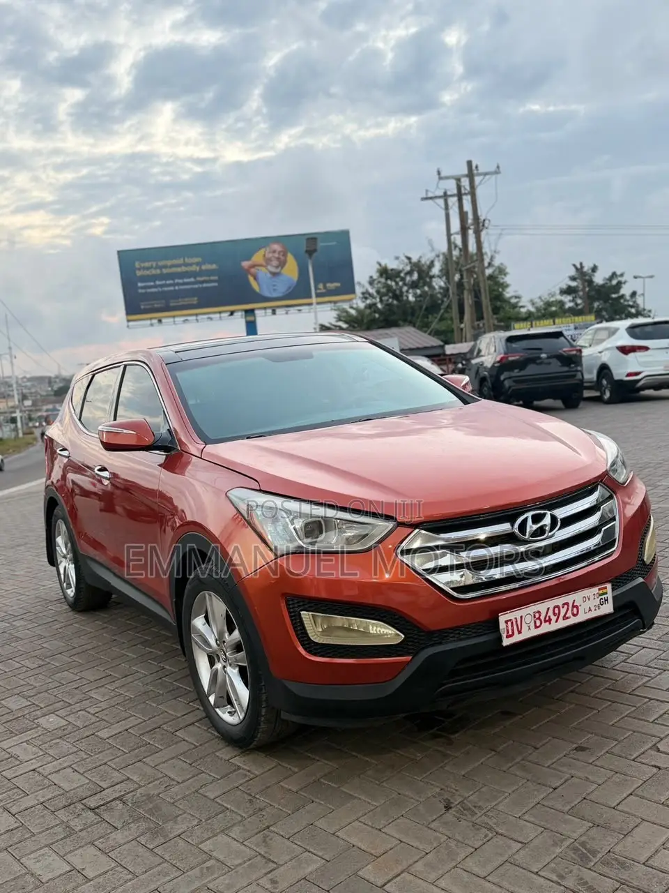 Hyundai Santa Fe Limited 4dr SUV AWD (3.3L 6cyl 6A) 2015 Orange