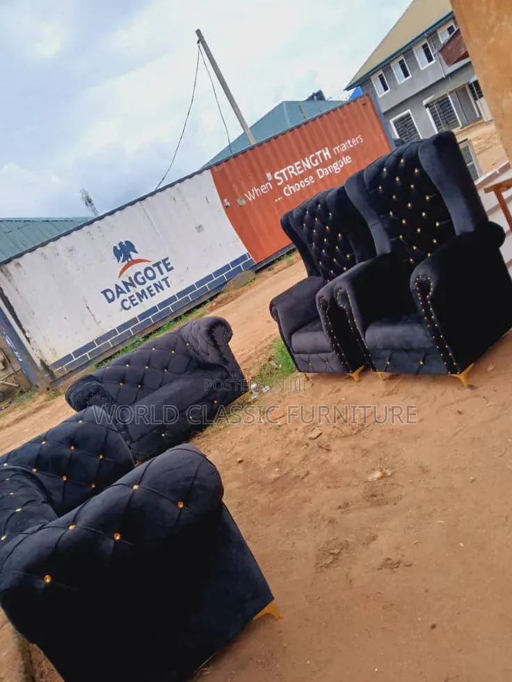 Luxury Velvet Chesterfield or Royal Tufted Sofa Set