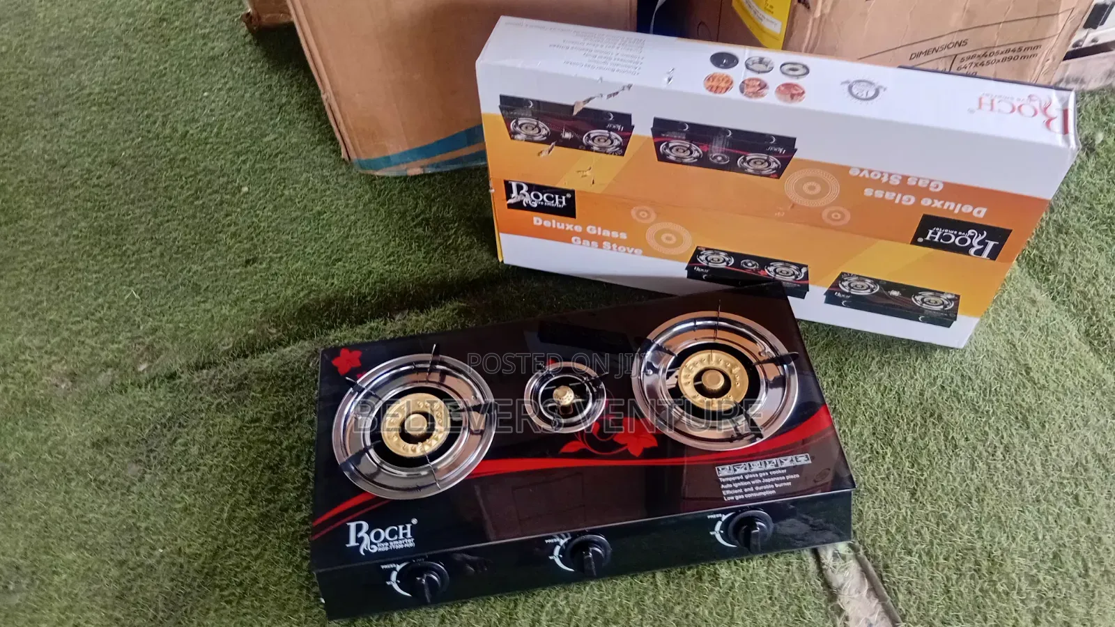 Roch 3 Burner Gas Cooker – Cook With Ease Every Day