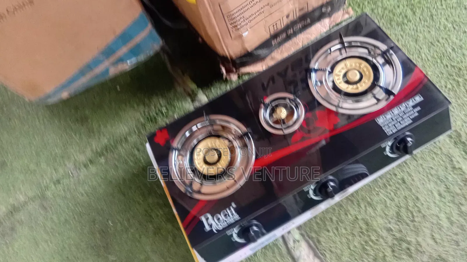 Roch 3 Burner Gas Cooker – Strong Heat, Better Cooking