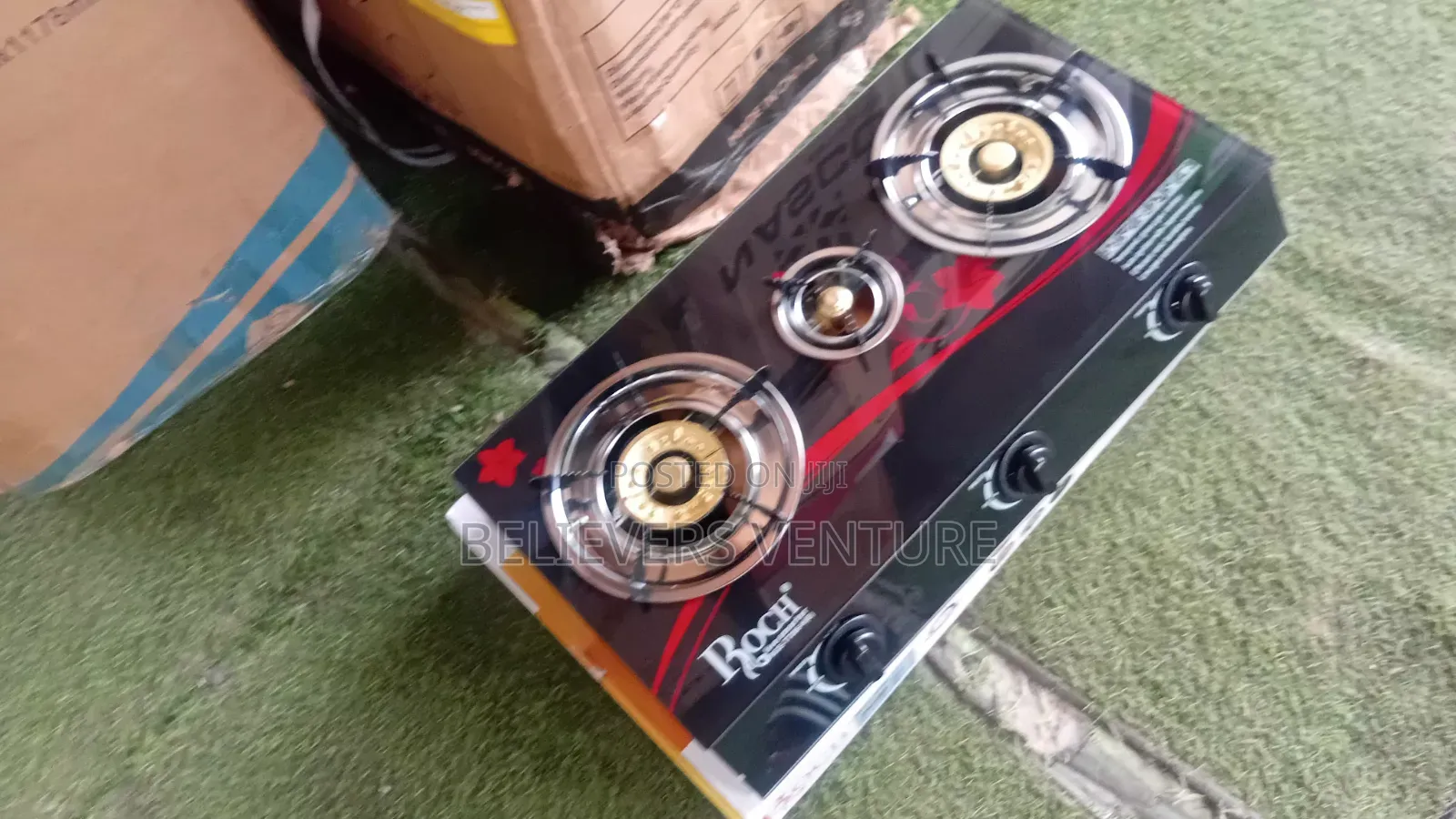 Roch 3 Burner Gas Cooker – Strong Heat, Better Cooking