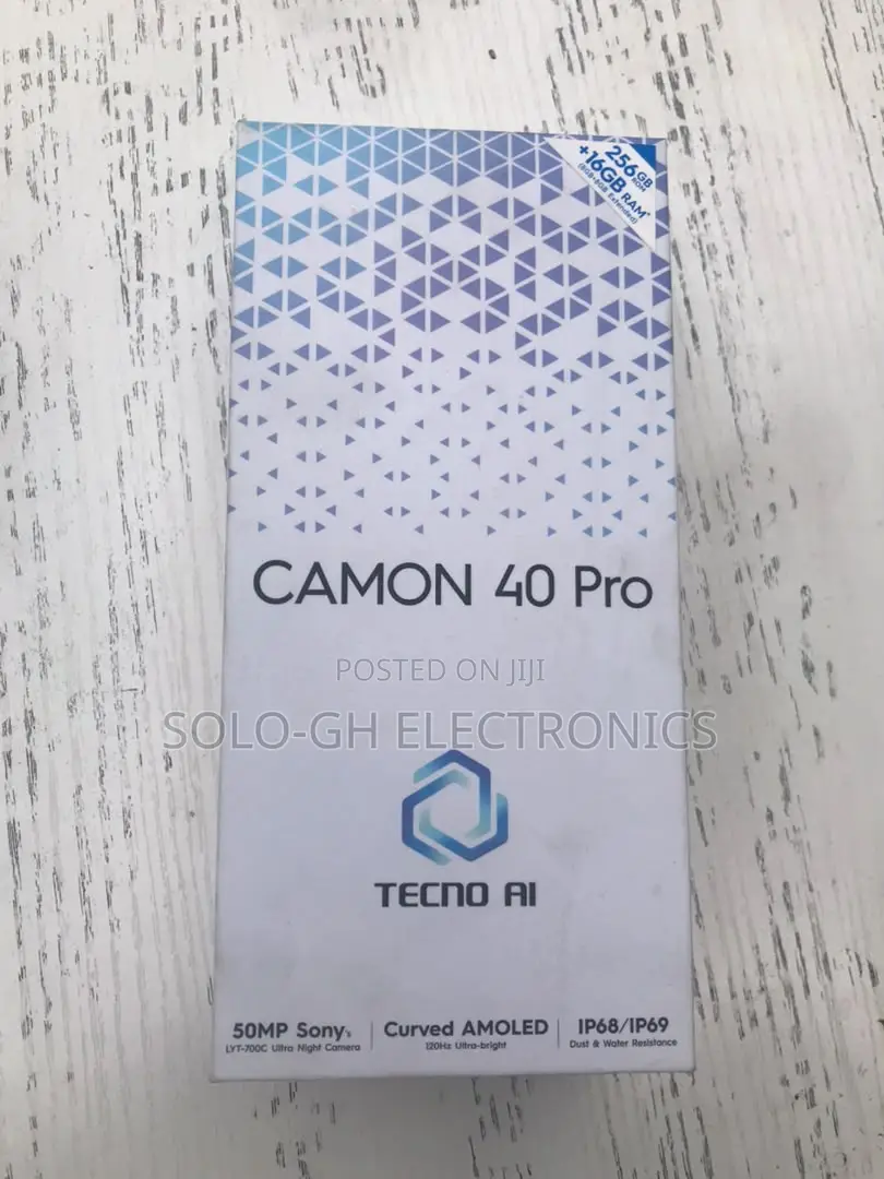 New Tecno Camon 40 Pro 5G 256 GB Black