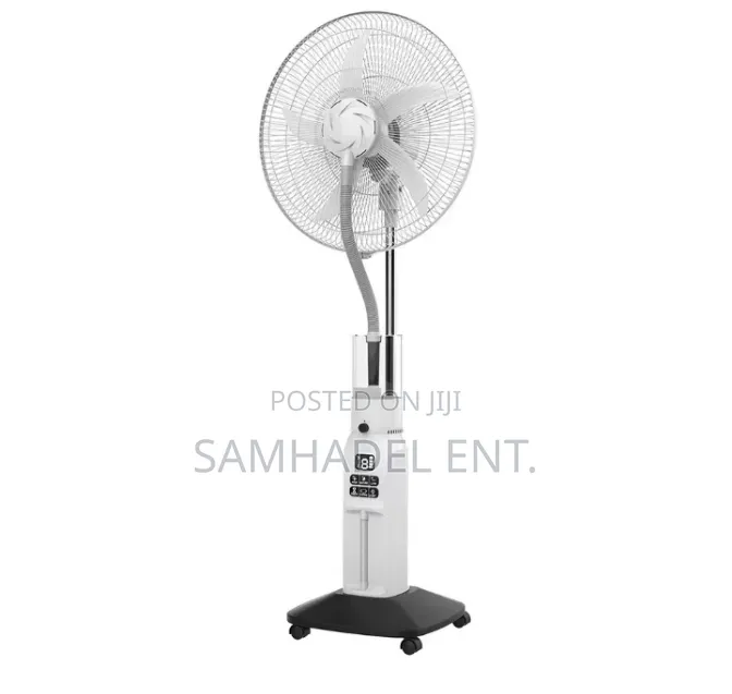 18"Solar/Electric Rechargeable Mist Fan