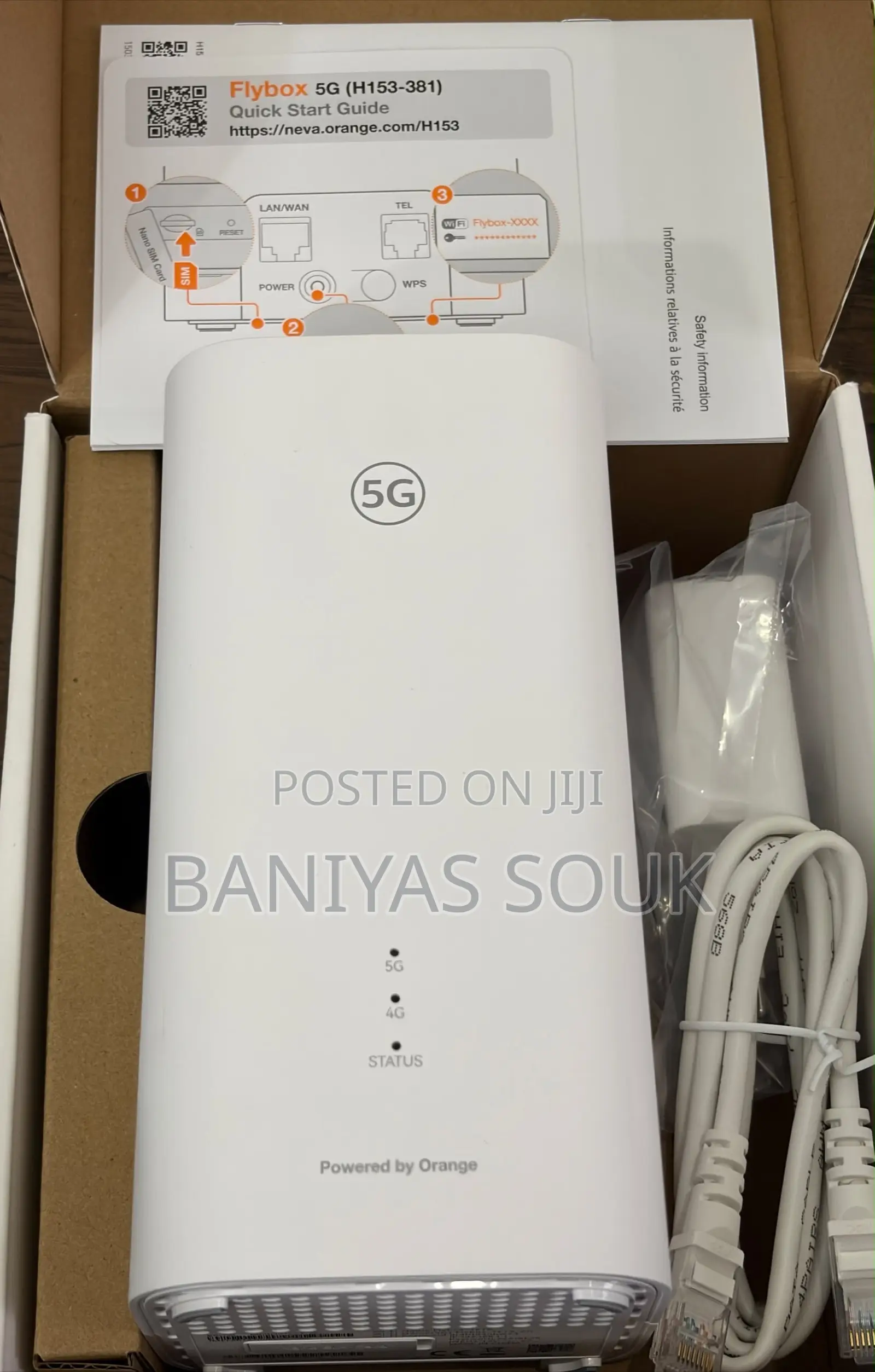 Huawei 5g Router Orange Flybox H153-381