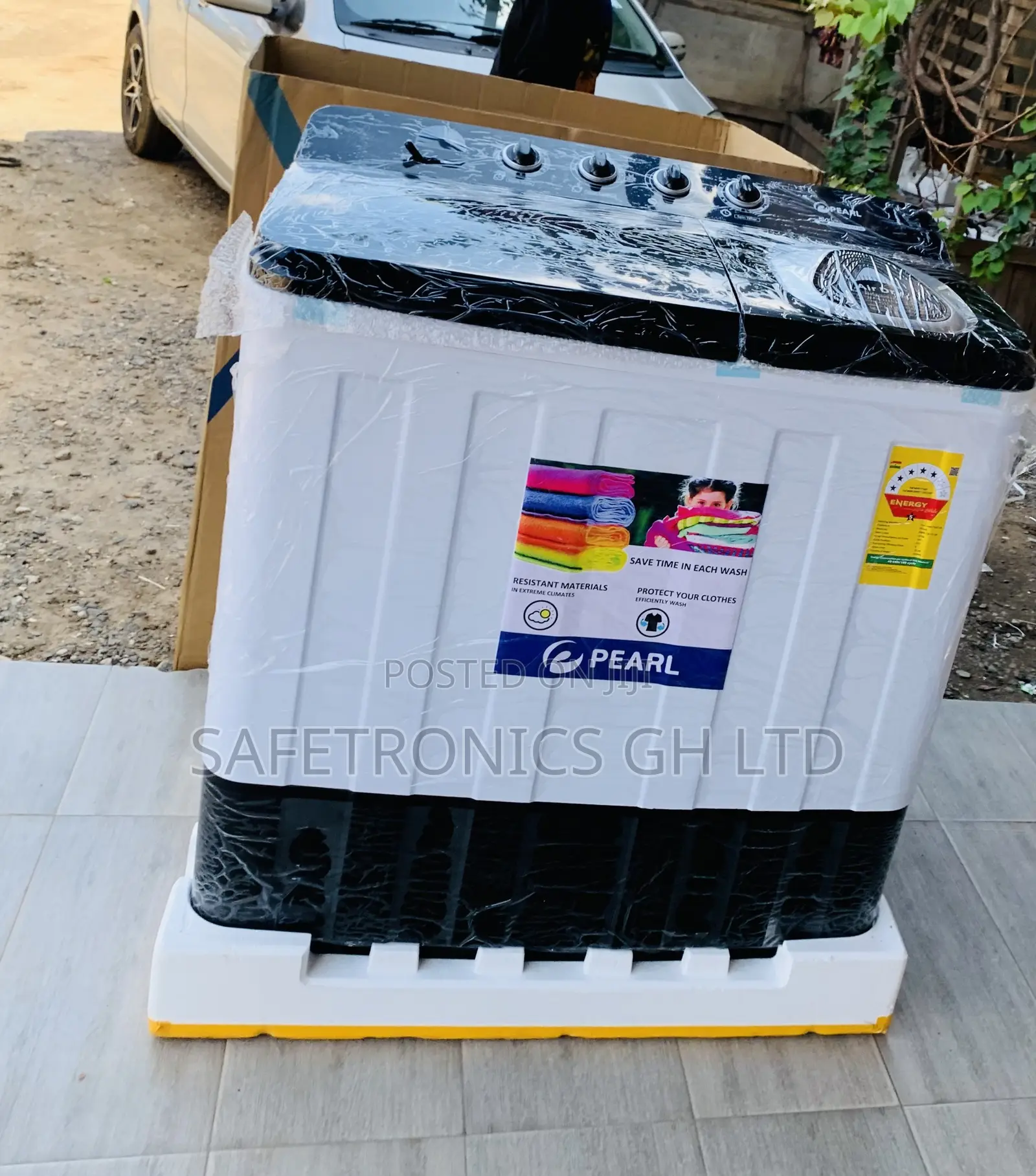 Premium Sleek TopLoad 11kg Twintub Pearl White Washer