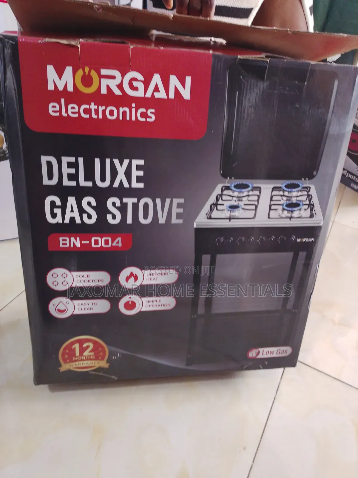 4-Burner Gas Stove With Stand
