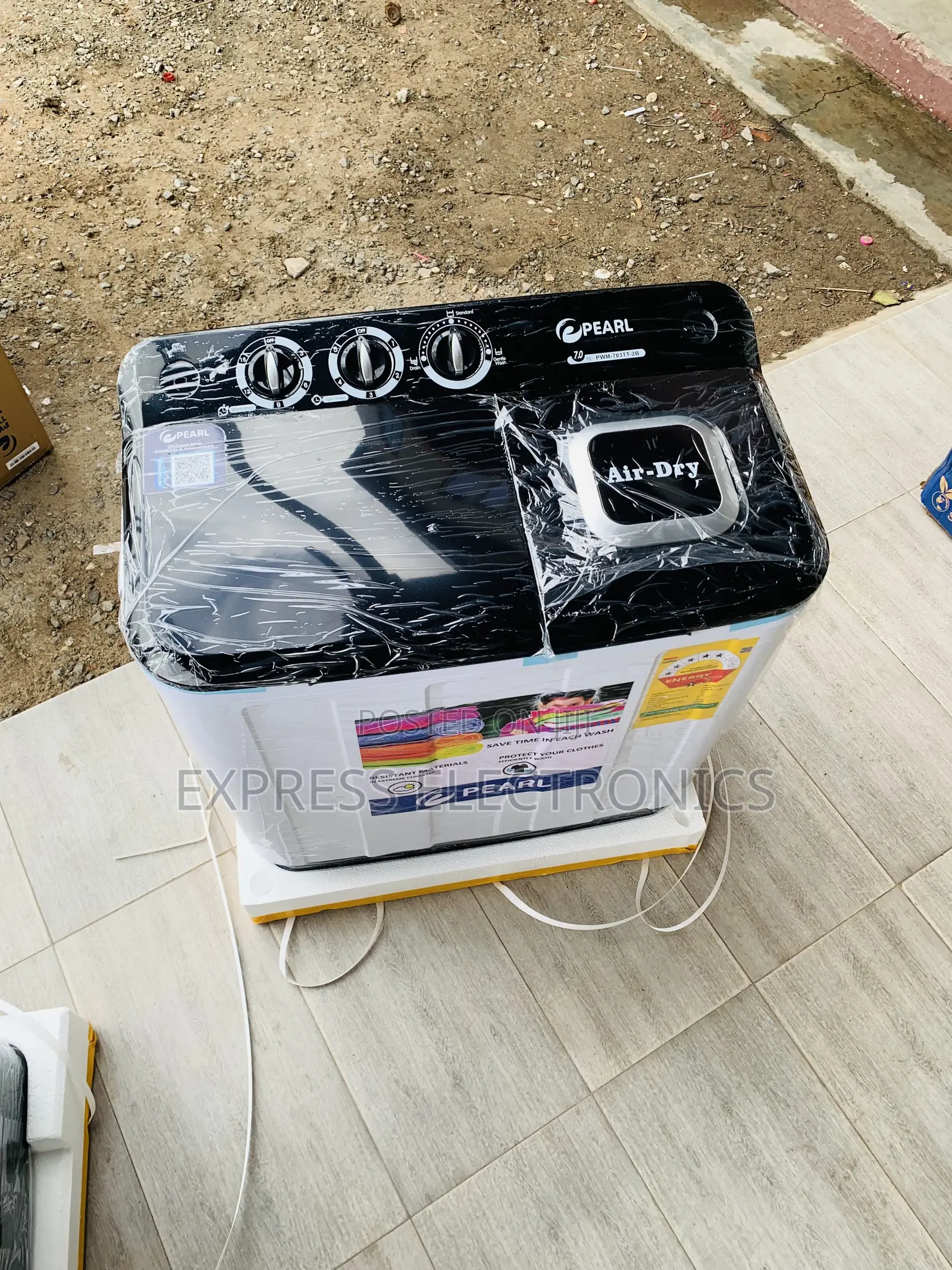 Best at Store Pearl 7kg Twin Tub Semi Auto Washing Machine PWM-70TT