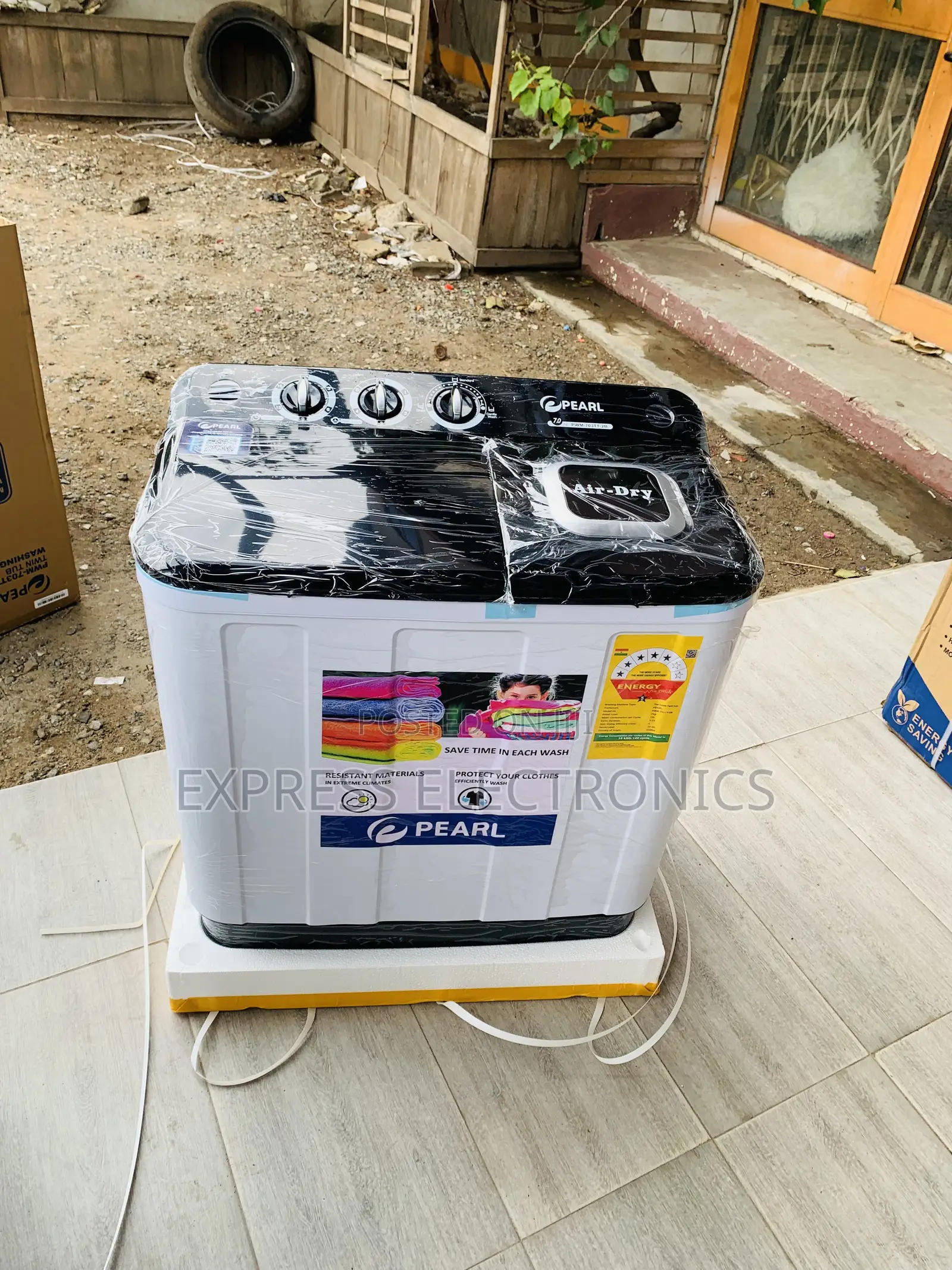 High Quality Pearl 7kg Twin Tub Semi Automatic Washing Machine PWM-70T