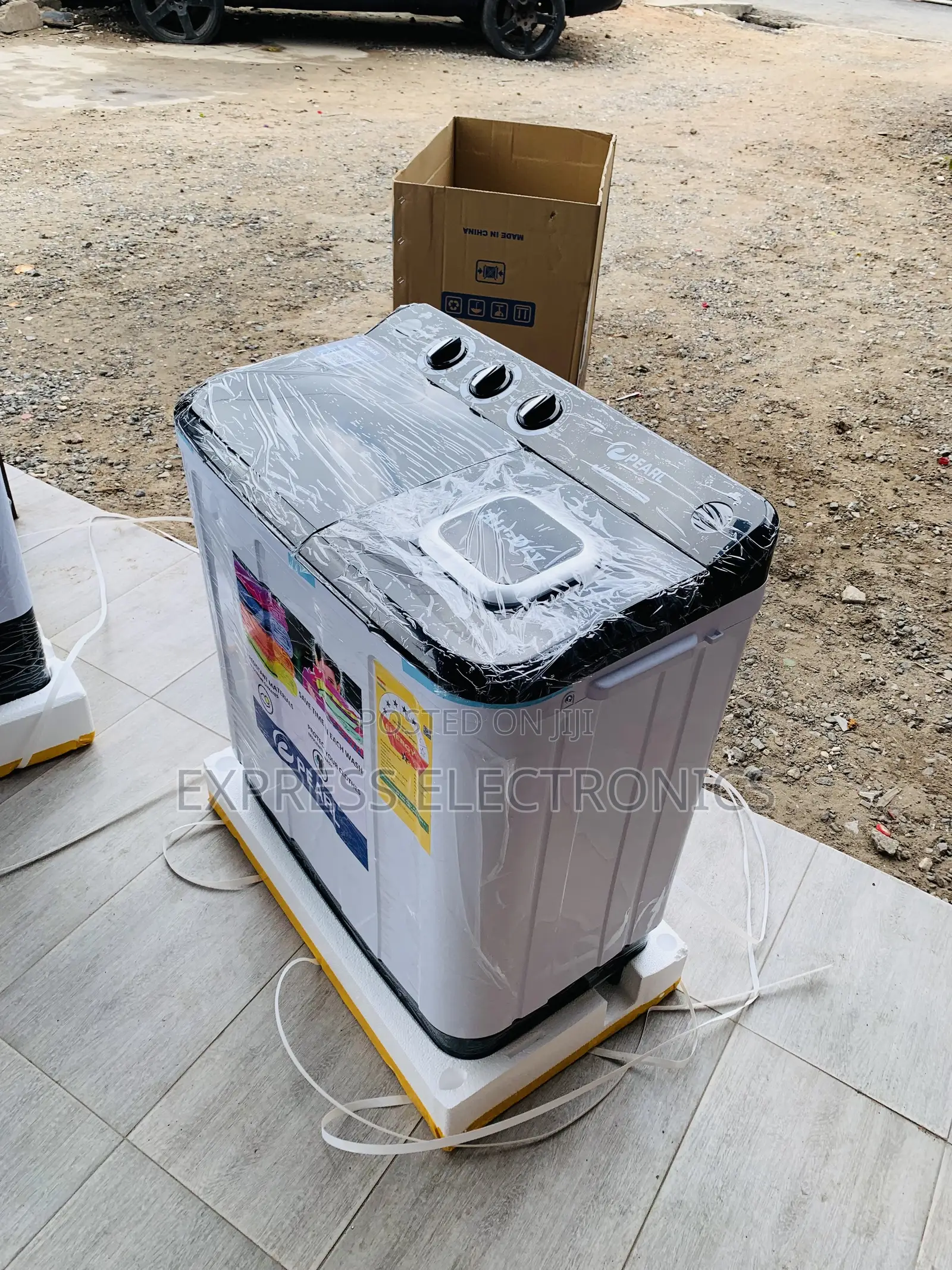 High Quality White Pearl 7kg Twitub Semi Auto Washing Machine PWM-70TT
