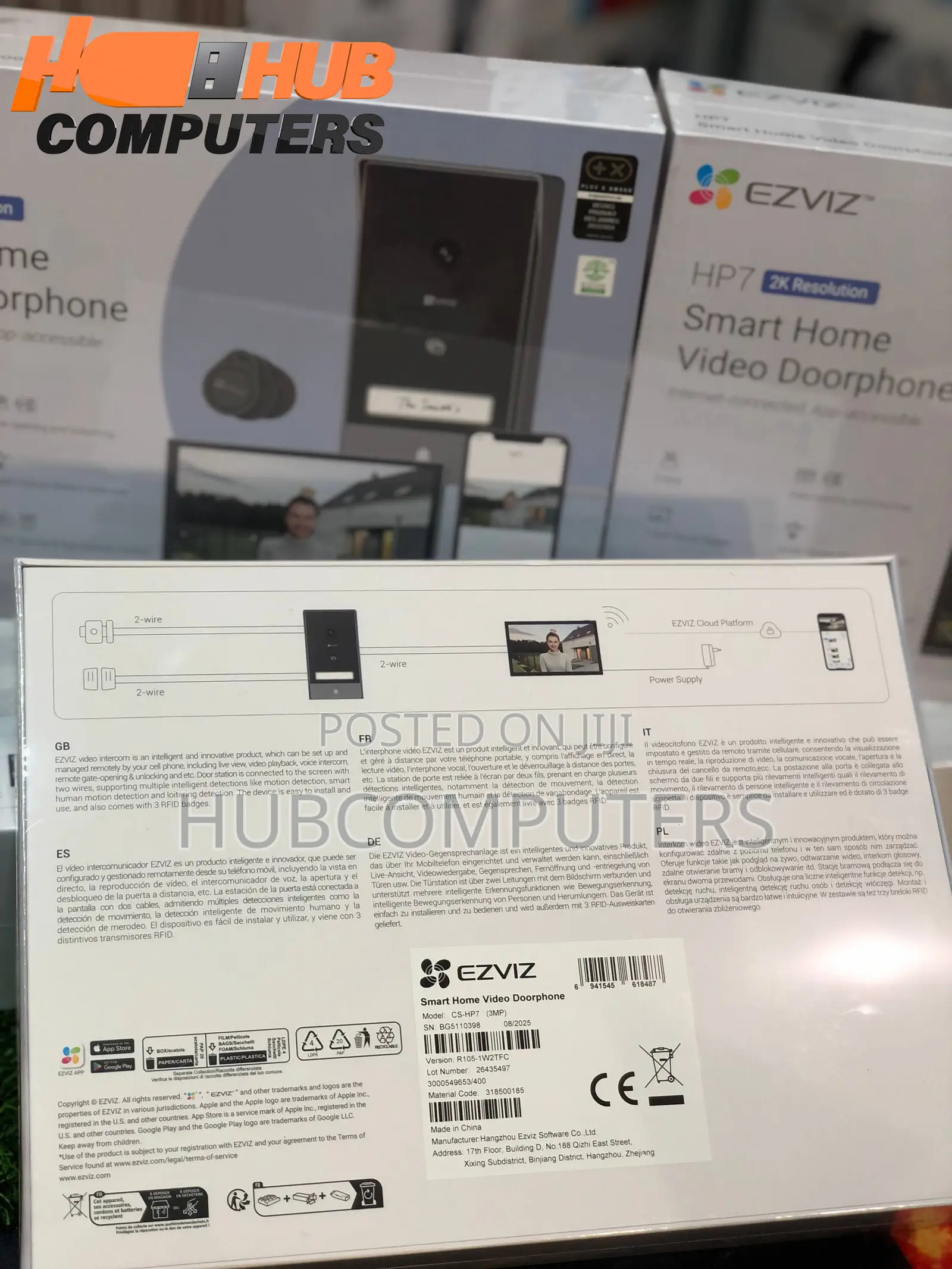 Ezviz Cs-Hp7 Smart Home Video Doorbell