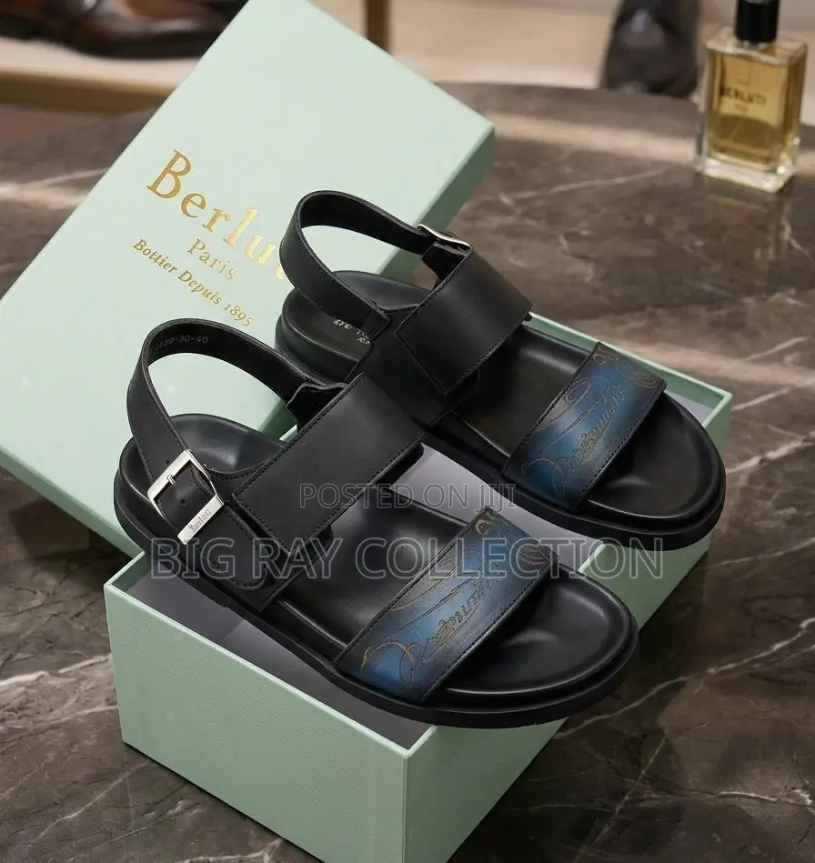 Solid Berluti Sandals