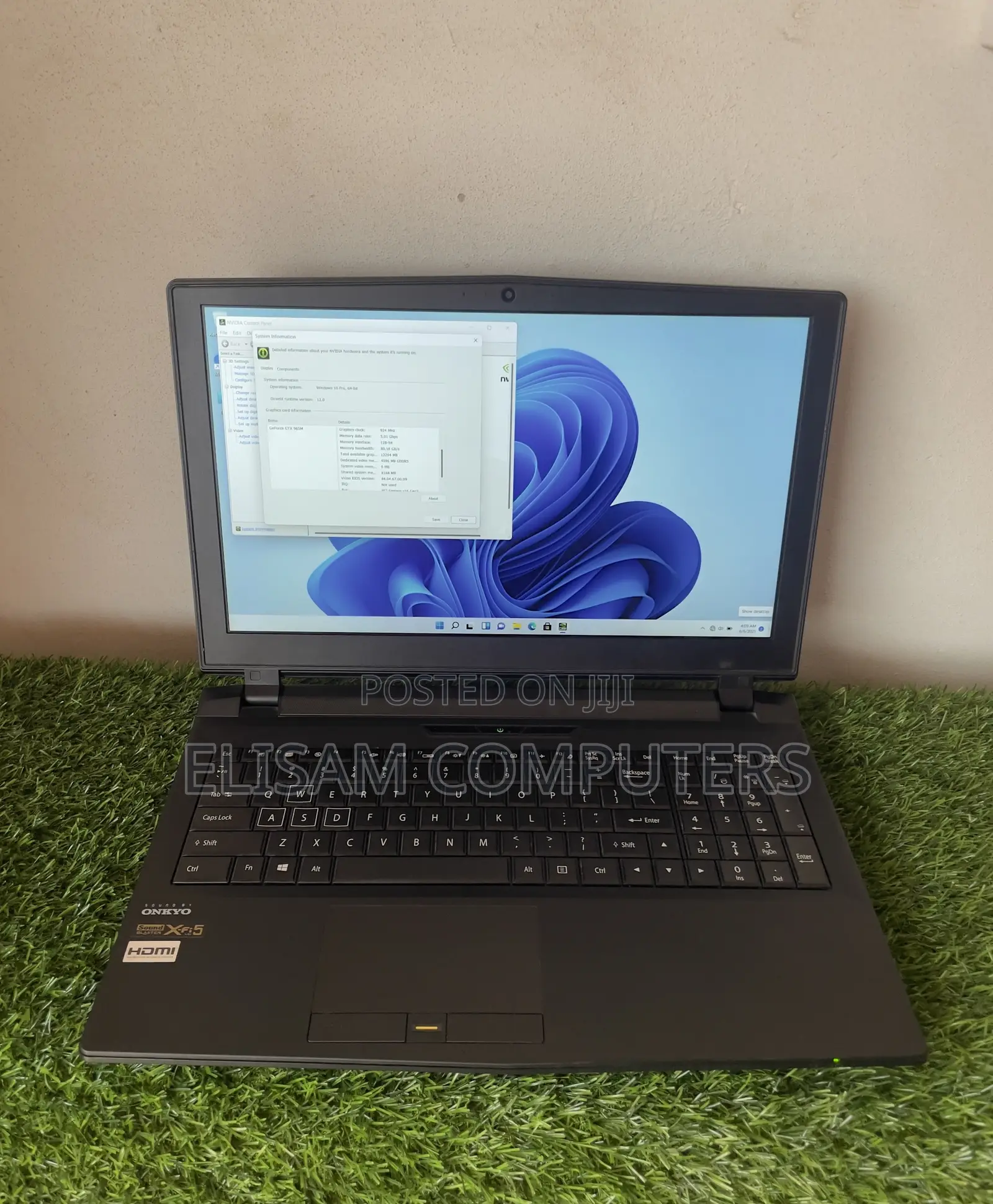Laptop 16GB Intel Core i7 SSD 256GB