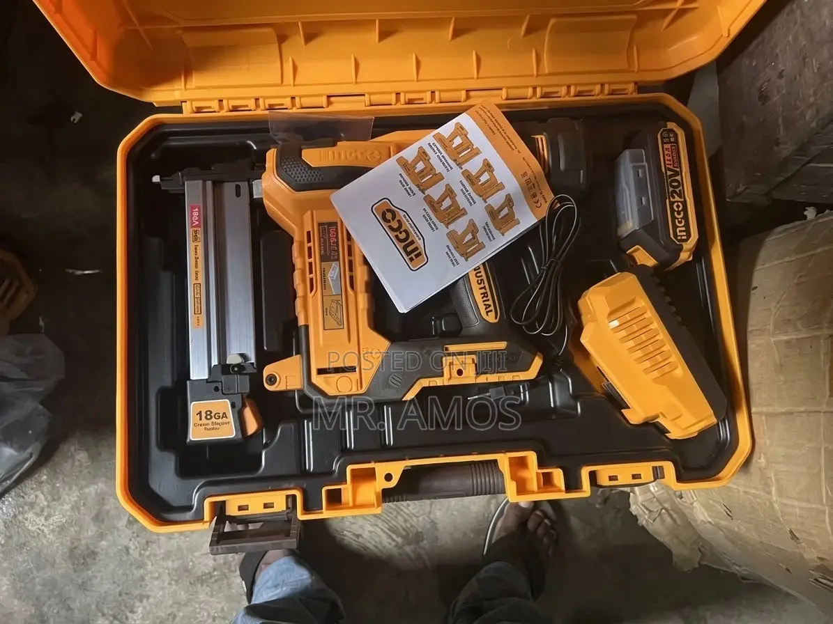 Cordless Crown Stapler Nailer Kit + 200PCs Nails Included - Ccsnli6008