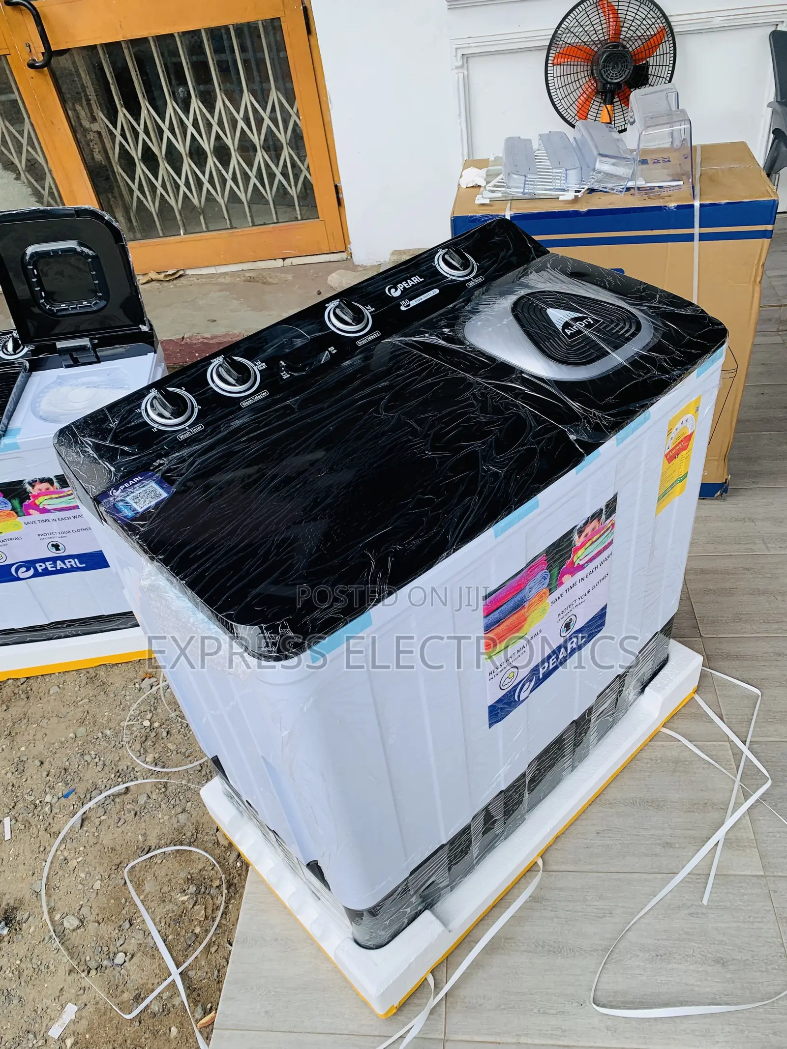 Pure Motor Pearl 15kg Washing Machine Semi-Twin-Tub Top-Load Appliance