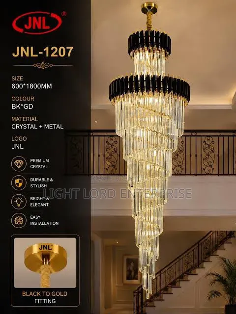 Rocket 10feet Chandelier Light 700mmX2100mm