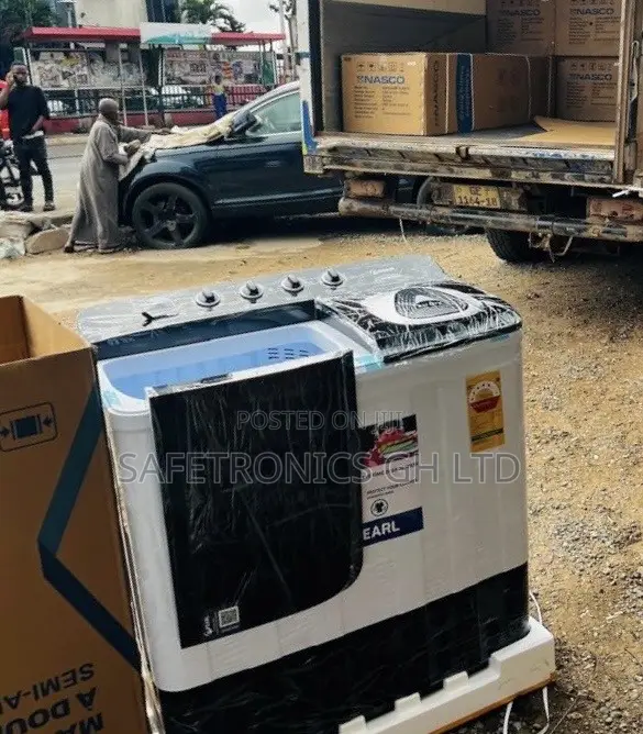 Pick in Box> 18kg Twintub Pearl TopLoad Semiautomatic WashingMachine