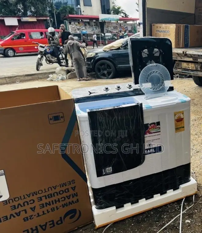 Sealed Neatly •• Semiautomatic Pearl 18kg TopLoad WashingMachine