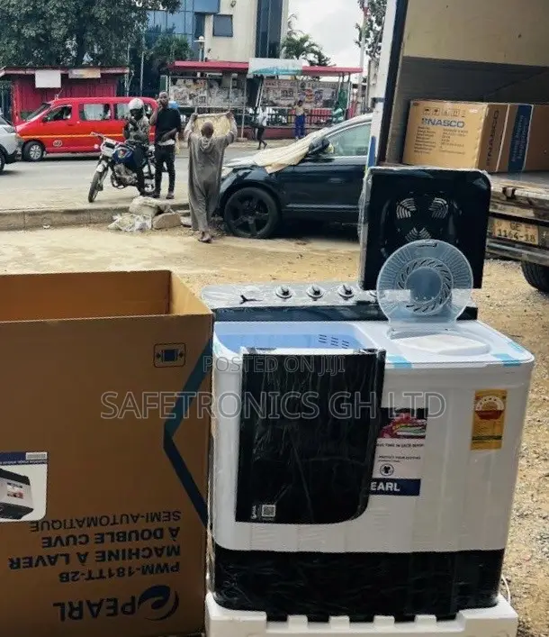 Sealed Neatly •• Semiautomatic Pearl 18kg TopLoad WashingMachine