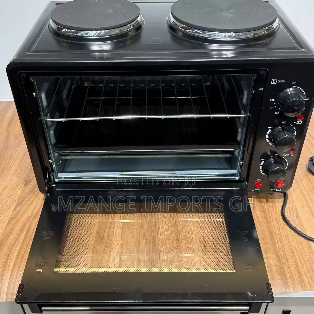 48l Electric Oven With Double Hot Plate