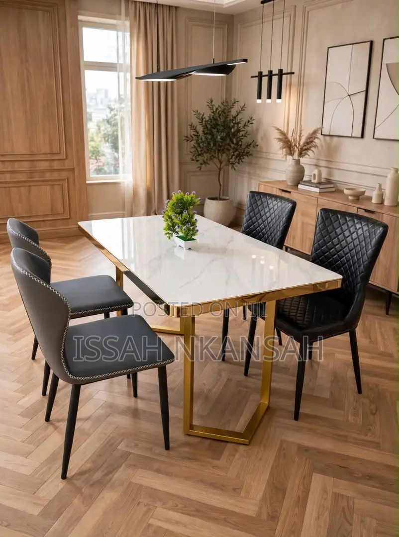 Marble Table and 4 Chairs